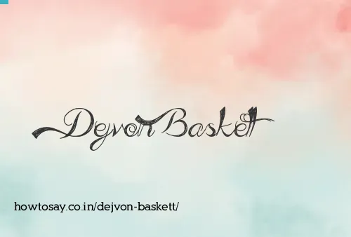 Dejvon Baskett
