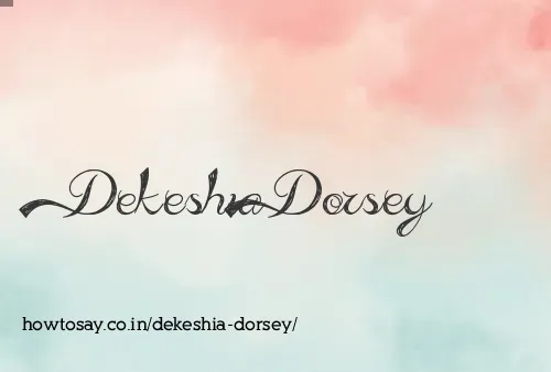 Dekeshia Dorsey