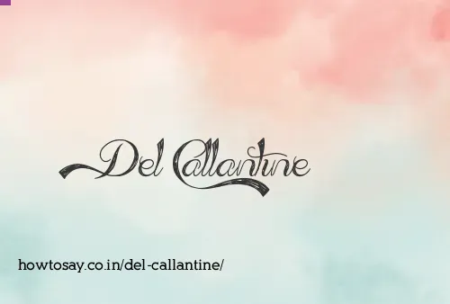 Del Callantine