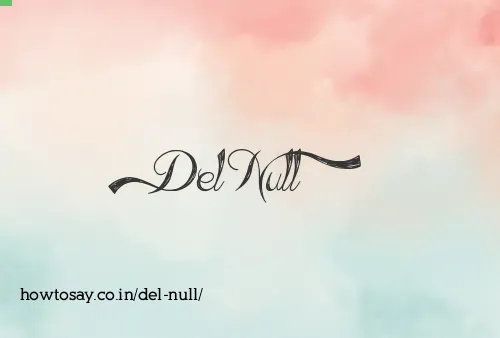 Del Null