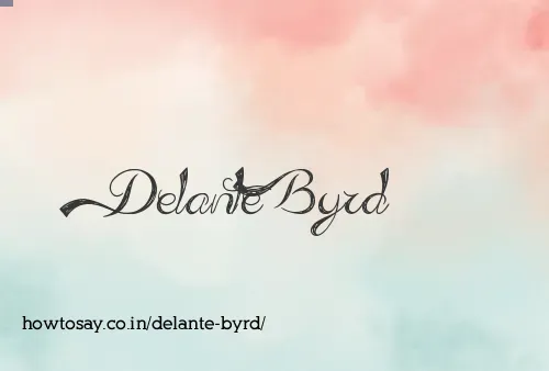 Delante Byrd