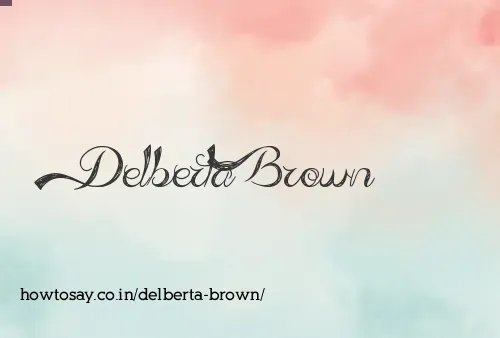 Delberta Brown