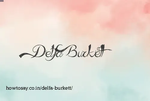 Delfa Burkett