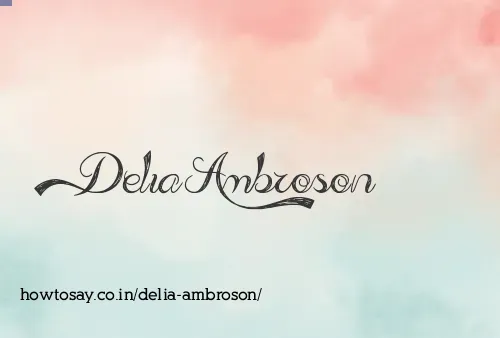 Delia Ambroson