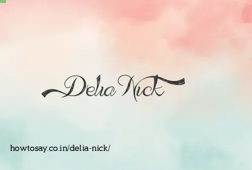 Delia Nick