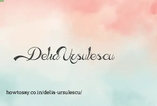 Delia Ursulescu