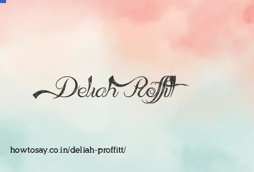 Deliah Proffitt