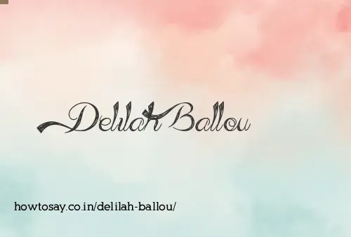 Delilah Ballou