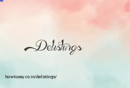 Delistings