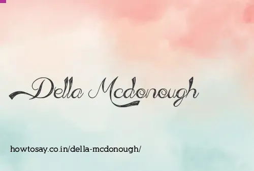 Della Mcdonough