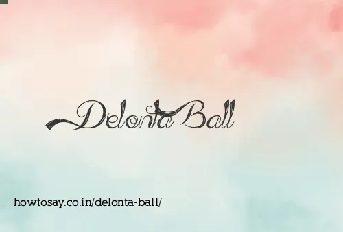 Delonta Ball