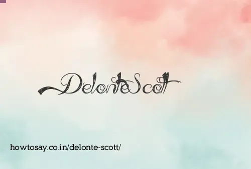 Delonte Scott