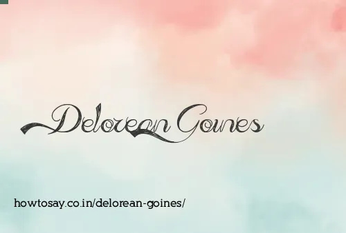 Delorean Goines
