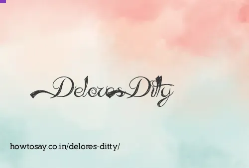 Delores Ditty