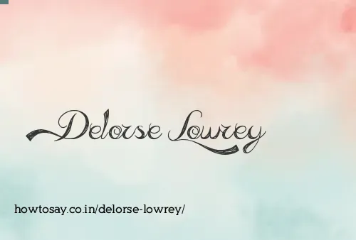 Delorse Lowrey