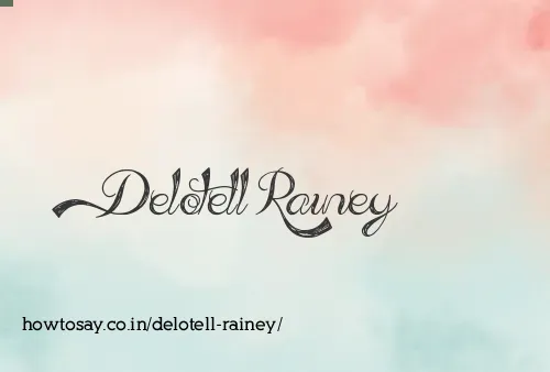 Delotell Rainey