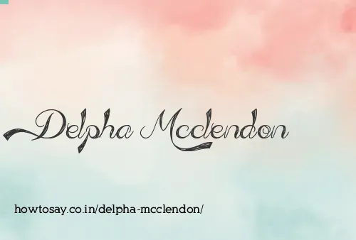Delpha Mcclendon