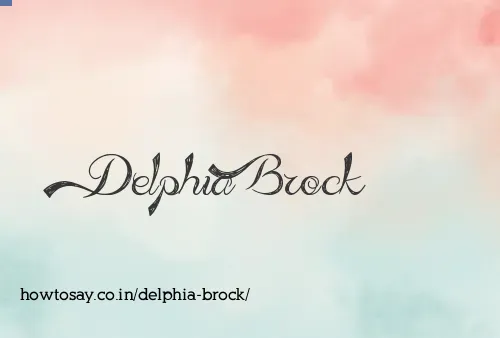 Delphia Brock