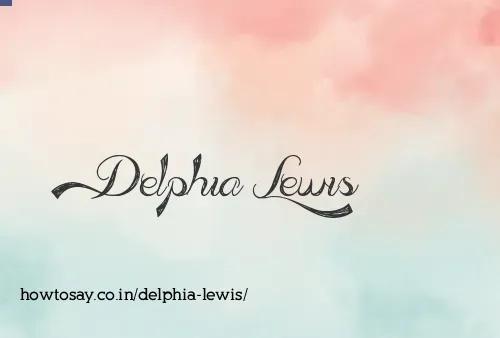 Delphia Lewis