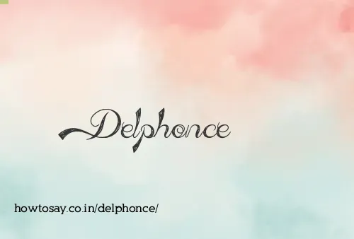 Delphonce