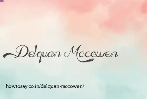 Delquan Mccowen