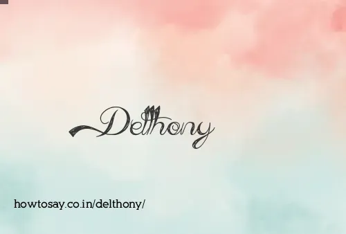 Delthony