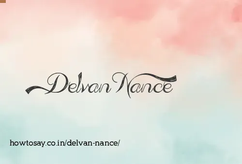 Delvan Nance