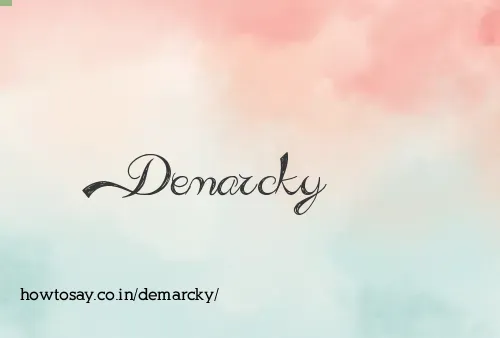Demarcky