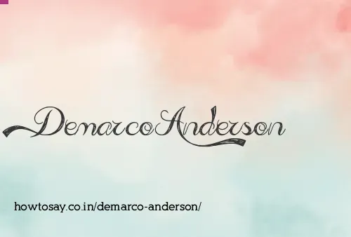 Demarco Anderson