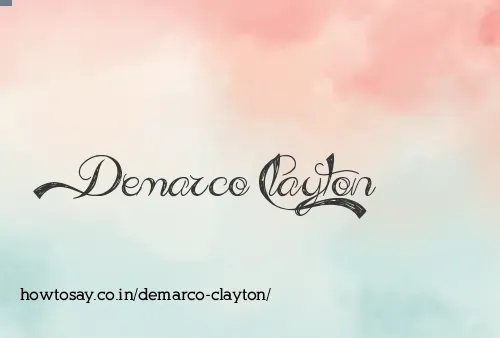 Demarco Clayton