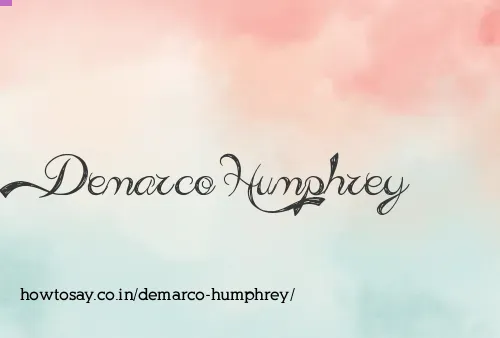 Demarco Humphrey