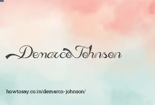 Demarco Johnson