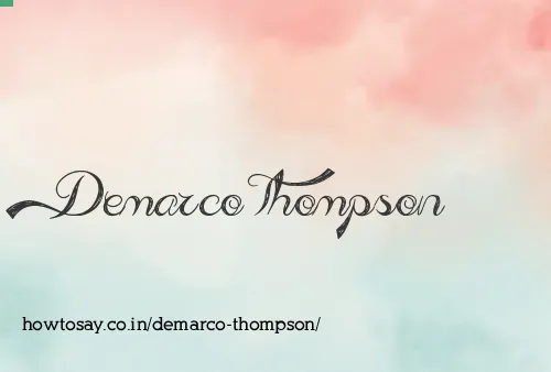 Demarco Thompson