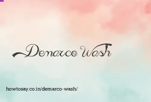 Demarco Wash