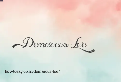 Demarcus Lee