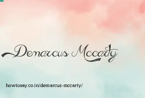 Demarcus Mccarty