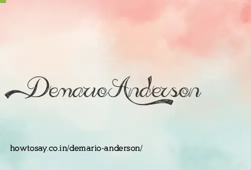 Demario Anderson