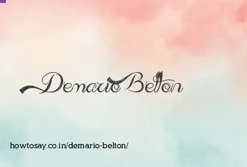 Demario Belton