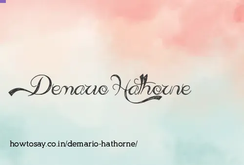 Demario Hathorne