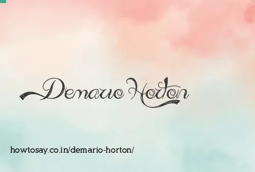 Demario Horton