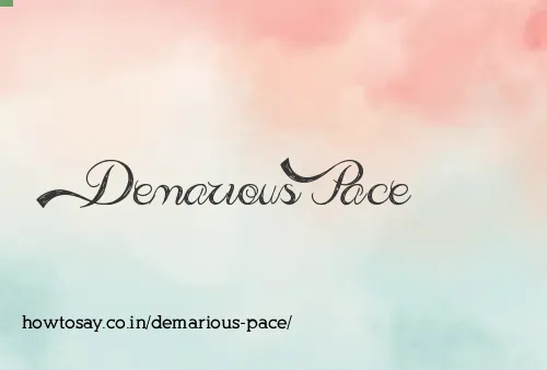 Demarious Pace