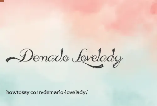 Demarlo Lovelady