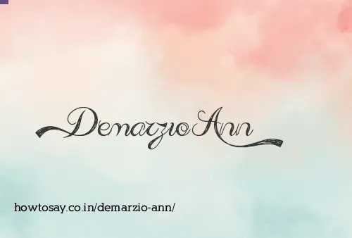 Demarzio Ann