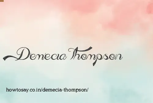Demecia Thompson