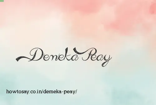 Demeka Peay