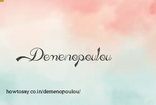 Demenopoulou