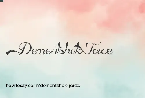 Dementshuk Joice