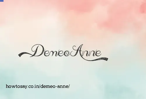 Demeo Anne