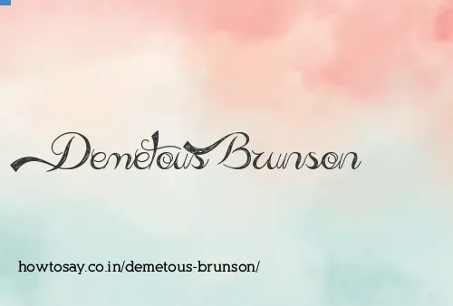 Demetous Brunson