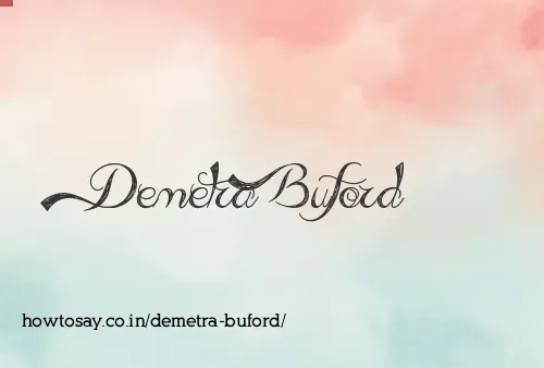 Demetra Buford